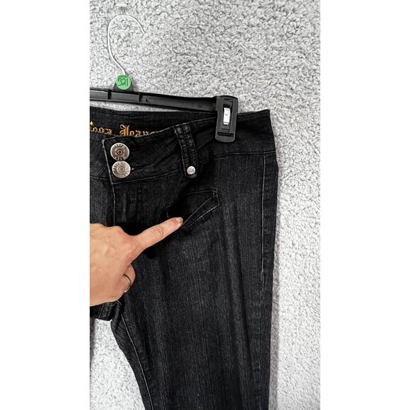 VEGA Mid Rise Skinny Leg Women's Jeans size 9/10 Black, - Picture 9 of 11